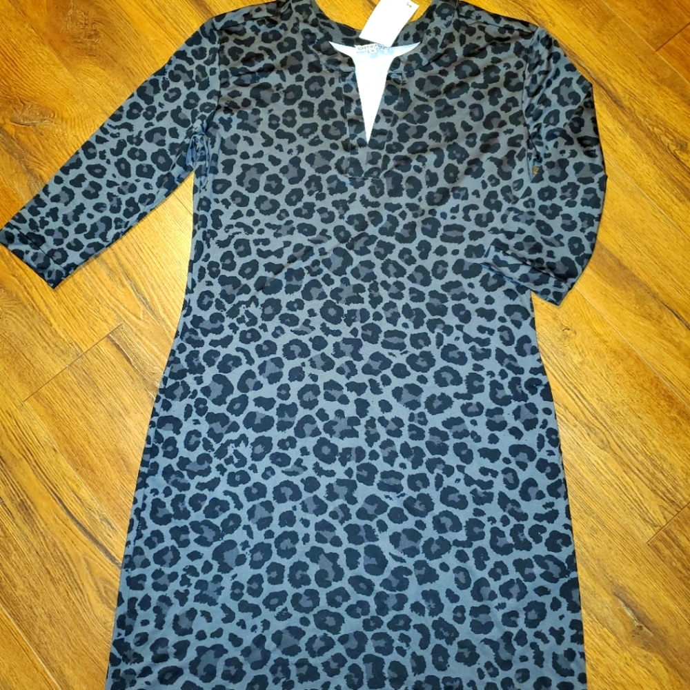 Mary Square Medium cheetah print dress